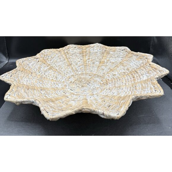 Woven Seagrass Wall Table Decor Star Basket Boho Sheik Farmhouse Coastal 17" - Picture 3 of 5